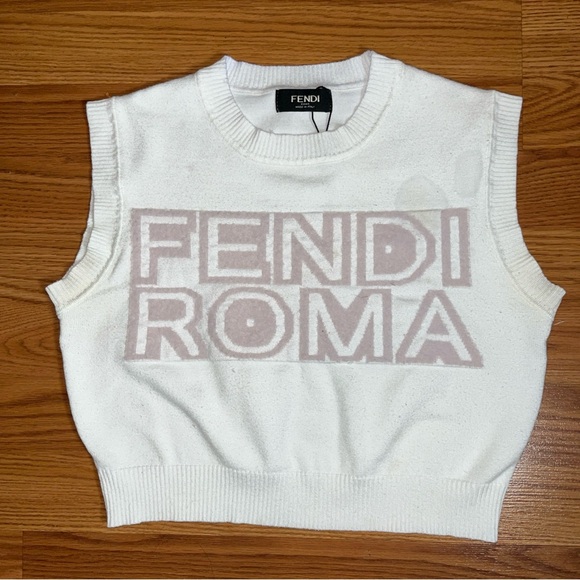 Fendi Ivory Knit Top - Picture 1 of 4